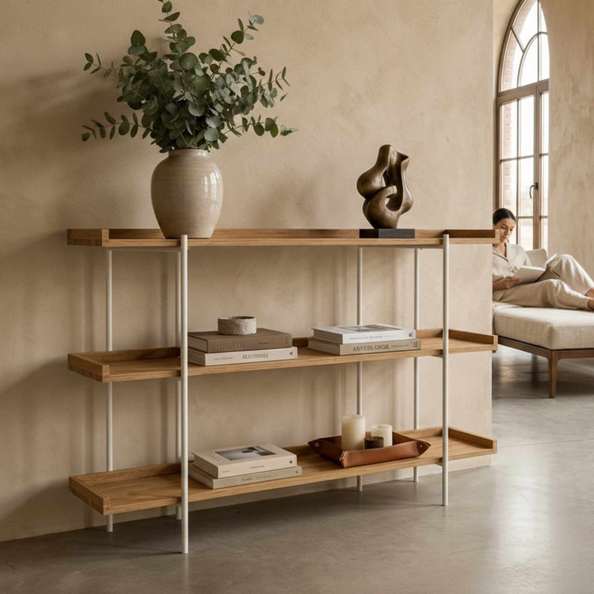 KONSOLA Z DREWNA LITEGO DĄB OLCHA JESION SKD-345